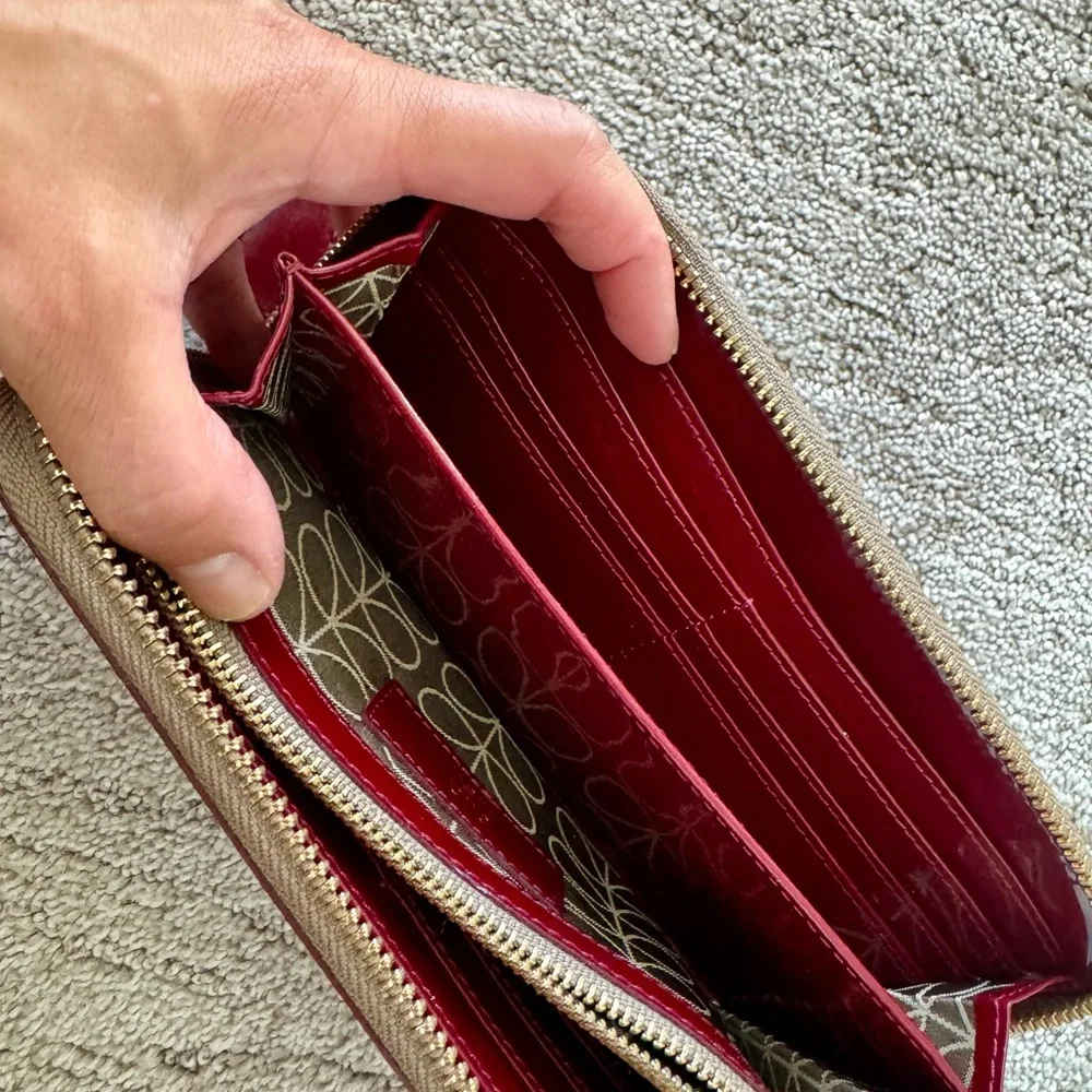 Orla Kiley Red Leather  Wallet - Picture 6 of 9
